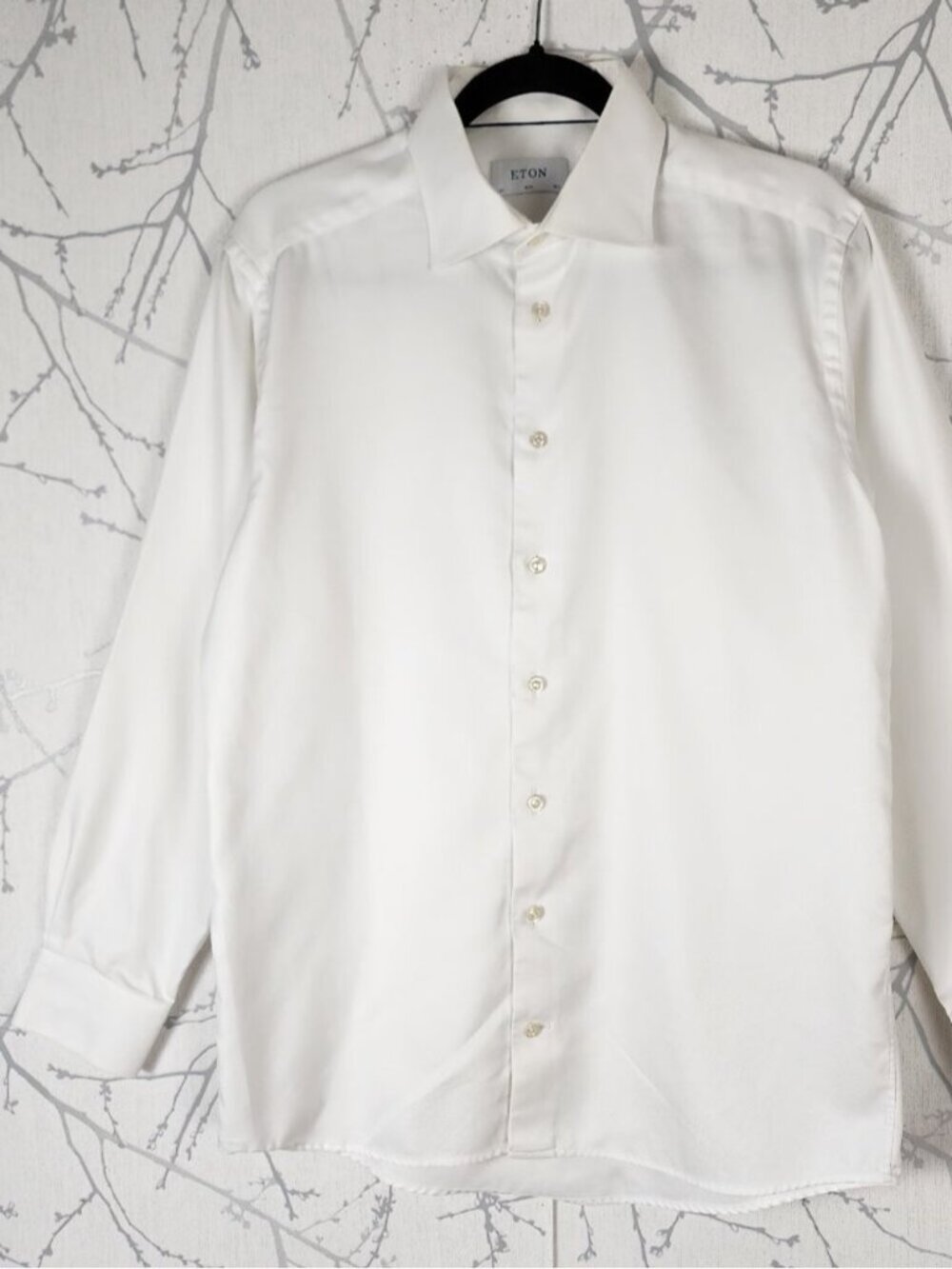 Eton White 100% Cotton Slim Fit Dress Shirt